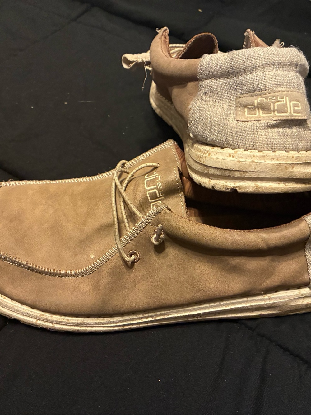 Hey Dude Men's Slip-On Loafers in Tan